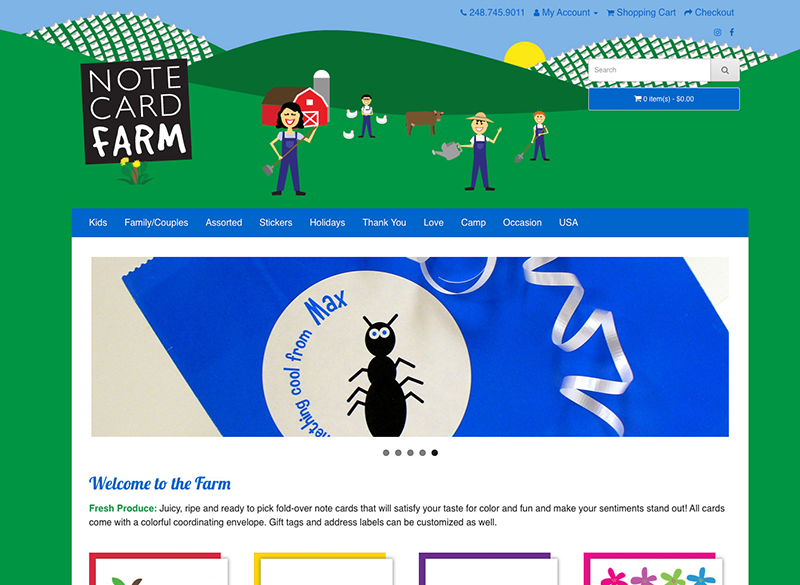Notecard Farm Feature